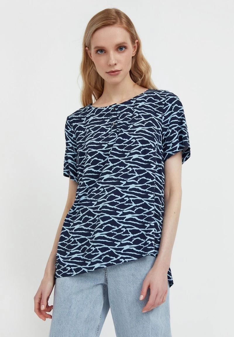 Finn Flare Damen T-Shirt Print - Dark Blue 3 Finn Flare Damen T-Shirt Print - Dark Blue