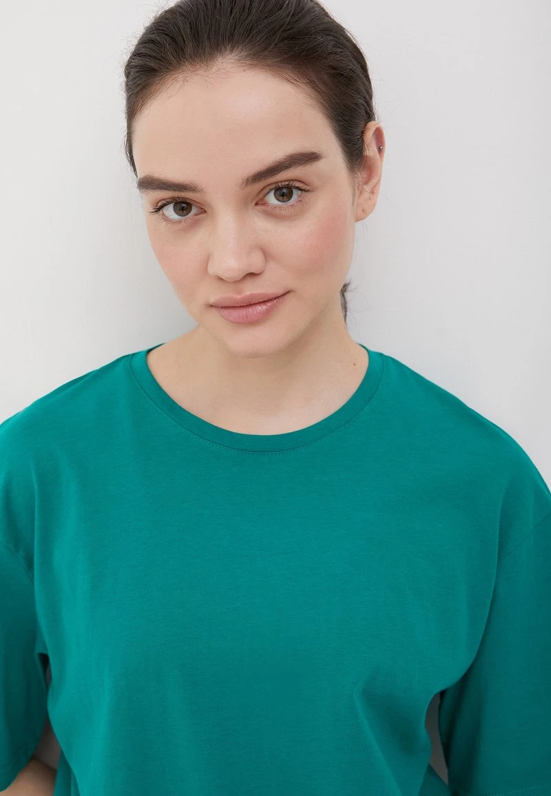 Finn Flare Damen T-Shirt Basic - Green 8 Finn Flare Damen T-Shirt Basic - Green – Bild 6