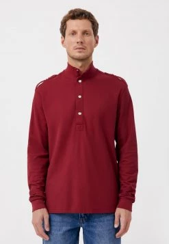 Finn Flare Herren Langarmshirt - Dark Red