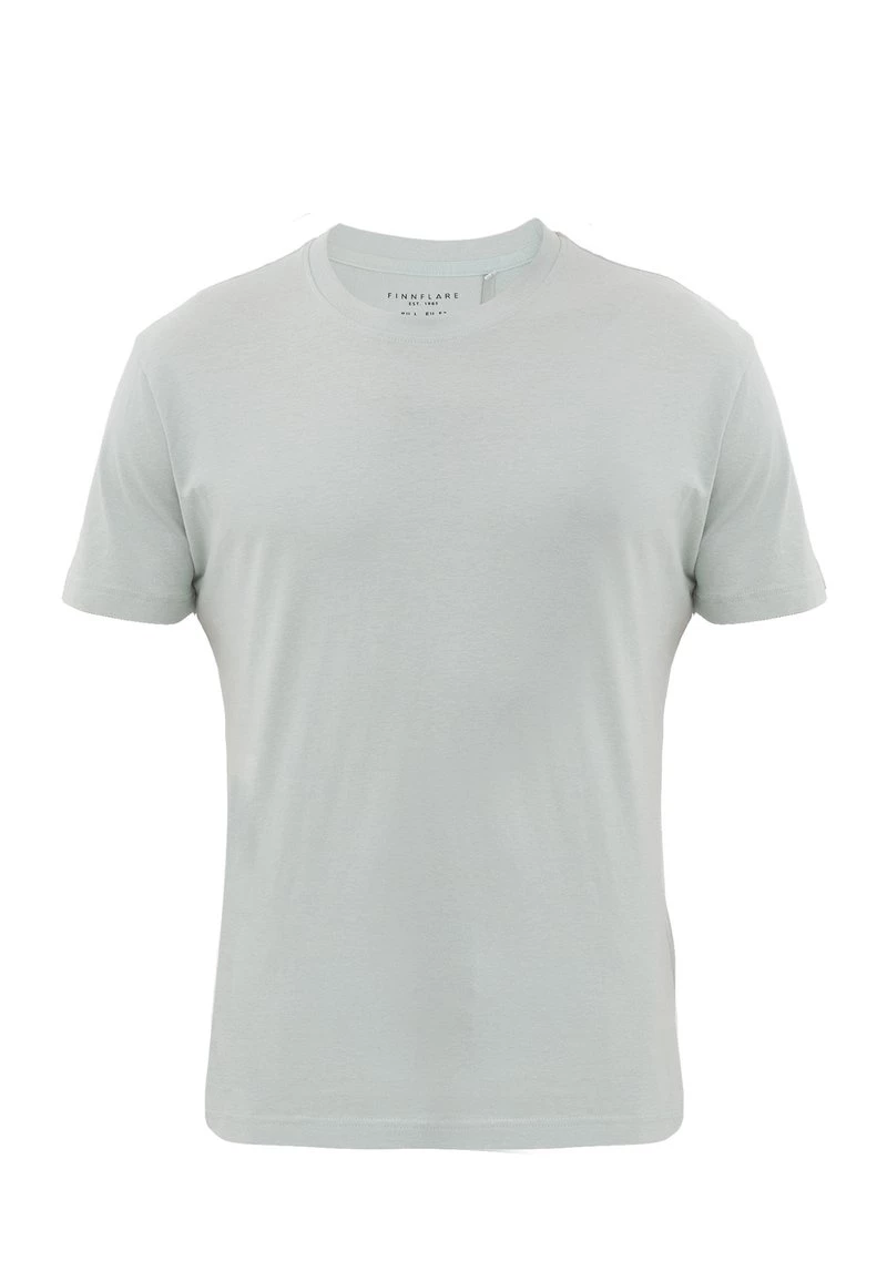 Finn Flare Herren T-Shirt Basic - Lightgreen 9 Finn Flare Herren T-Shirt Basic - Lightgreen – Bild 7