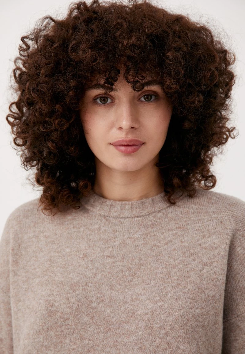 Finn Flare Damen Strickpullover - Light Brown 6 Finn Flare Damen Strickpullover - Light Brown – Bild 4