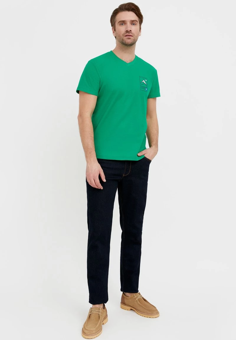 Finn Flare T-Shirt Print - Green | Herren 4 Finn Flare T-Shirt Print - Green | Herren – Bild 2