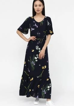 Finn Flare Damen MIT ZARTEM BLUMENMUSTER - Maxikleid - Cosmic Blue