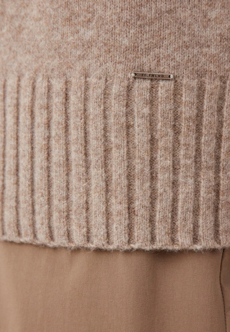 Finn Flare Damen Strickpullover - Light Brown 9 Finn Flare Damen Strickpullover - Light Brown – Bild 7