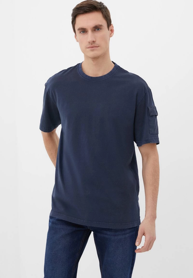 Finn Flare T-Shirt Print - Dark Blue | Herren 3 Finn Flare T-Shirt Print - Dark Blue | Herren