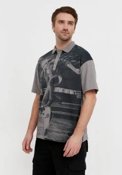 Finn Flare Herren Poloshirt - Grey Melange 12 Finn Flare Herren Poloshirt - Grey Melange -Finn Flare Verkaufsladen 80a013f75e224801bee5853703eadaed