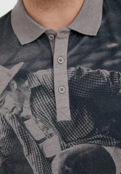 Finn Flare Herren Poloshirt - Grey Melange 14 Finn Flare Herren Poloshirt - Grey Melange -Finn Flare Verkaufsladen 80a91743a45a48c6889ecb830029982e