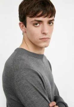 Finn Flare Herren Sweatshirt - Grey -Finn Flare Verkaufsladen 80b4f808526248678c63ccb2ed4d50e9