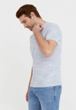 Finn Flare Herren T-Shirt Basic - Grey Blue 12 Finn Flare Herren T-Shirt Basic - Grey Blue -Finn Flare Verkaufsladen 8368b76e829647cf915a4bc109ad5192