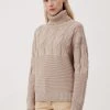 Finn Flare Damen Strickpullover - Beige -Finn Flare Verkaufsladen 84087e3609834b6882d3a7d181c91593