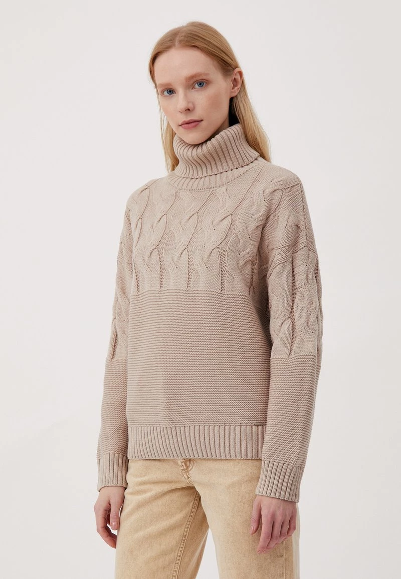 Finn Flare Damen Strickpullover - Beige
