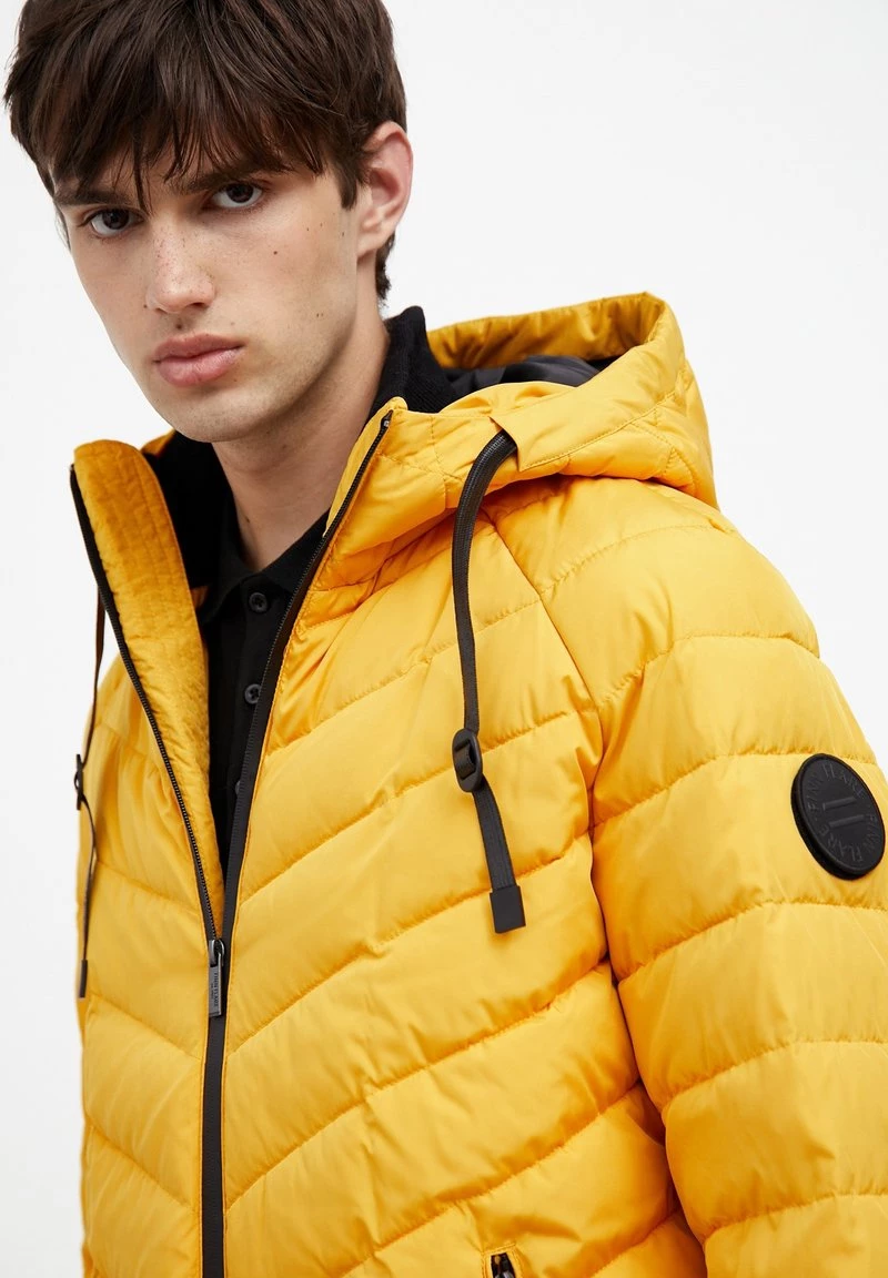 Finn Flare Herren Daunenjacke - Yellow 8 Finn Flare Herren Daunenjacke - Yellow – Bild 6