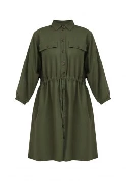 Finn Flare Damen Blusenkleid - Dark Green 12 Finn Flare Damen Blusenkleid - Dark Green -Finn Flare Verkaufsladen 842f99c469af4120bb78b41fc456b351