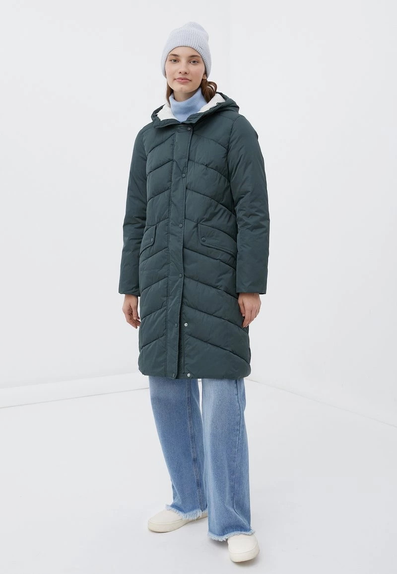 Finn Flare Damen Wintermantel - Dark Green 4 Finn Flare Damen Wintermantel - Dark Green – Bild 2