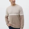 Finn Flare Herren Strickpullover - Dark Beige 2 Finn Flare Herren Strickpullover - Dark Beige -Finn Flare Verkaufsladen 84ea3b40fedf46b2a34d037ba311a691