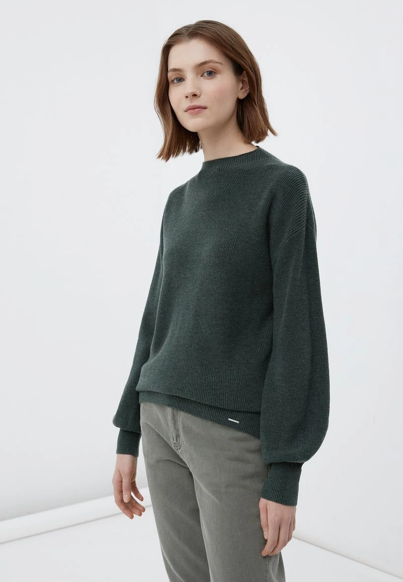 Finn Flare Damen Strickpullover - Dark Green 8 Finn Flare Damen Strickpullover - Dark Green – Bild 6