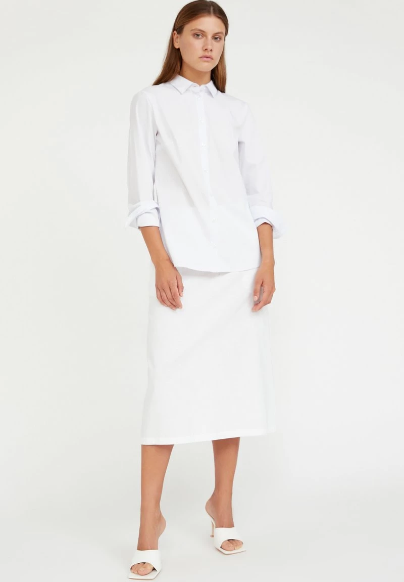 Finn Flare Damen Hemdbluse - White 4 Finn Flare Damen Hemdbluse - White – Bild 2