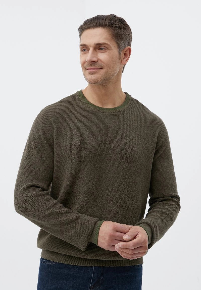 Finn Flare Herren Strickpullover - Dark Green 3 Finn Flare Herren Strickpullover - Dark Green
