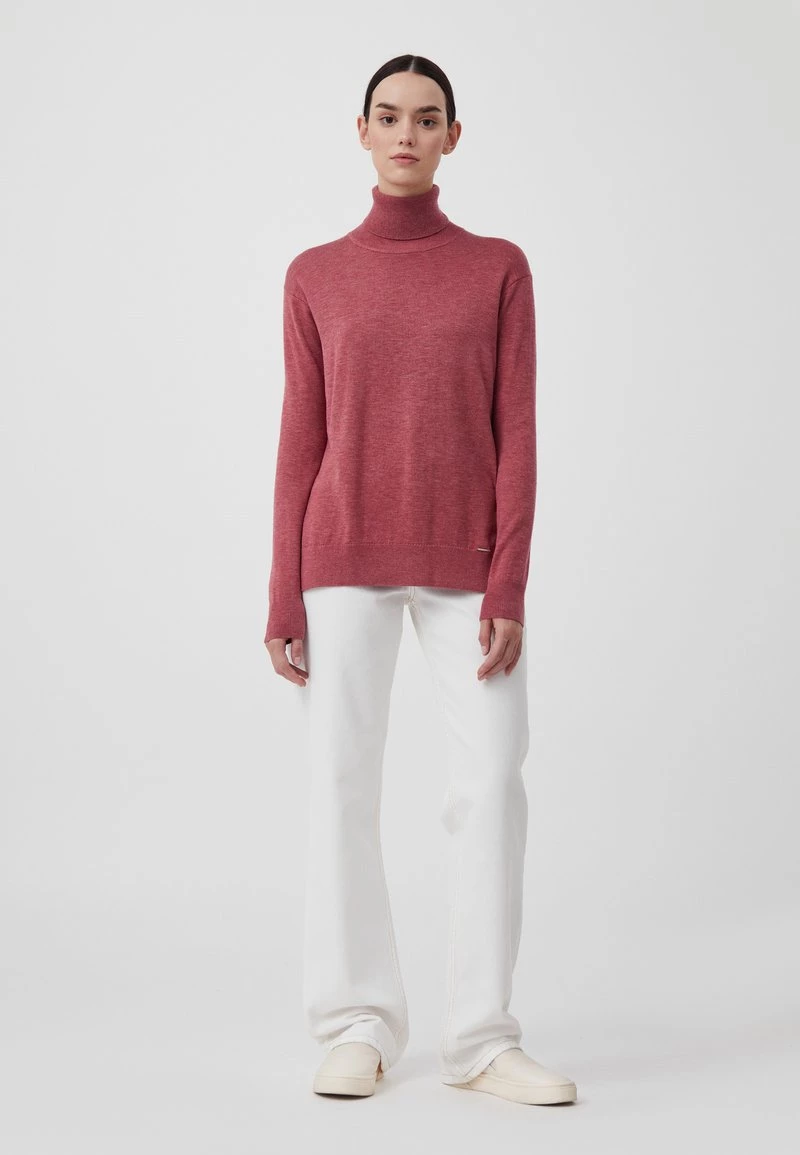 Finn Flare Strickpullover - Dark Pink | Damen 4 Finn Flare Strickpullover - Dark Pink | Damen – Bild 2