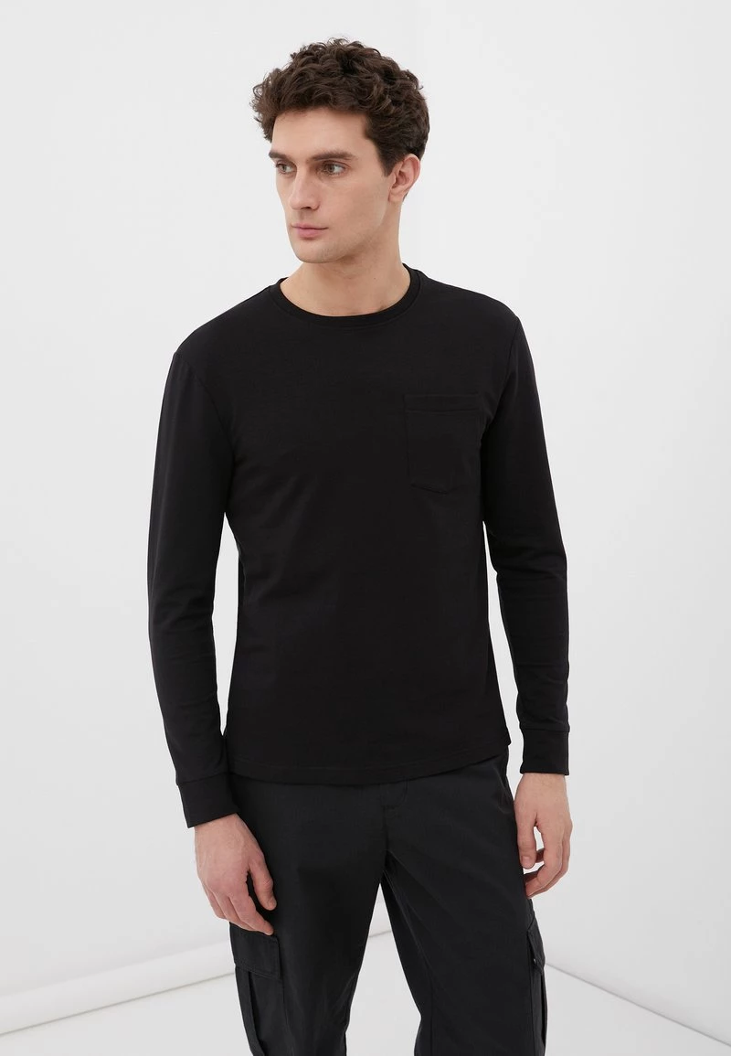 Finn Flare Herren Langarmshirt - Black 4 Finn Flare Herren Langarmshirt - Black – Bild 2