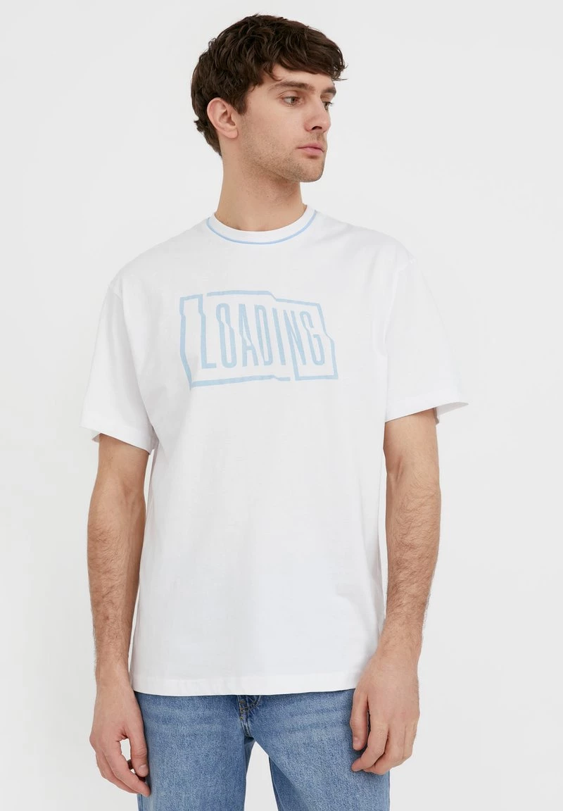 Finn Flare Herren T-Shirt Print - White 3 Finn Flare Herren T-Shirt Print - White