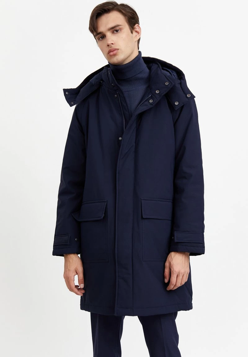 Finn Flare Herren Kurzmantel - Dark Blue 3 Finn Flare Herren Kurzmantel - Dark Blue