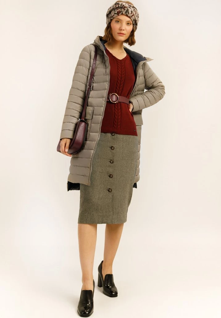 Finn Flare MIT WARMER KAPUZE - Wintermantel - Light Brown | Damen 4 Finn Flare MIT WARMER KAPUZE - Wintermantel - Light Brown | Damen – Bild 2