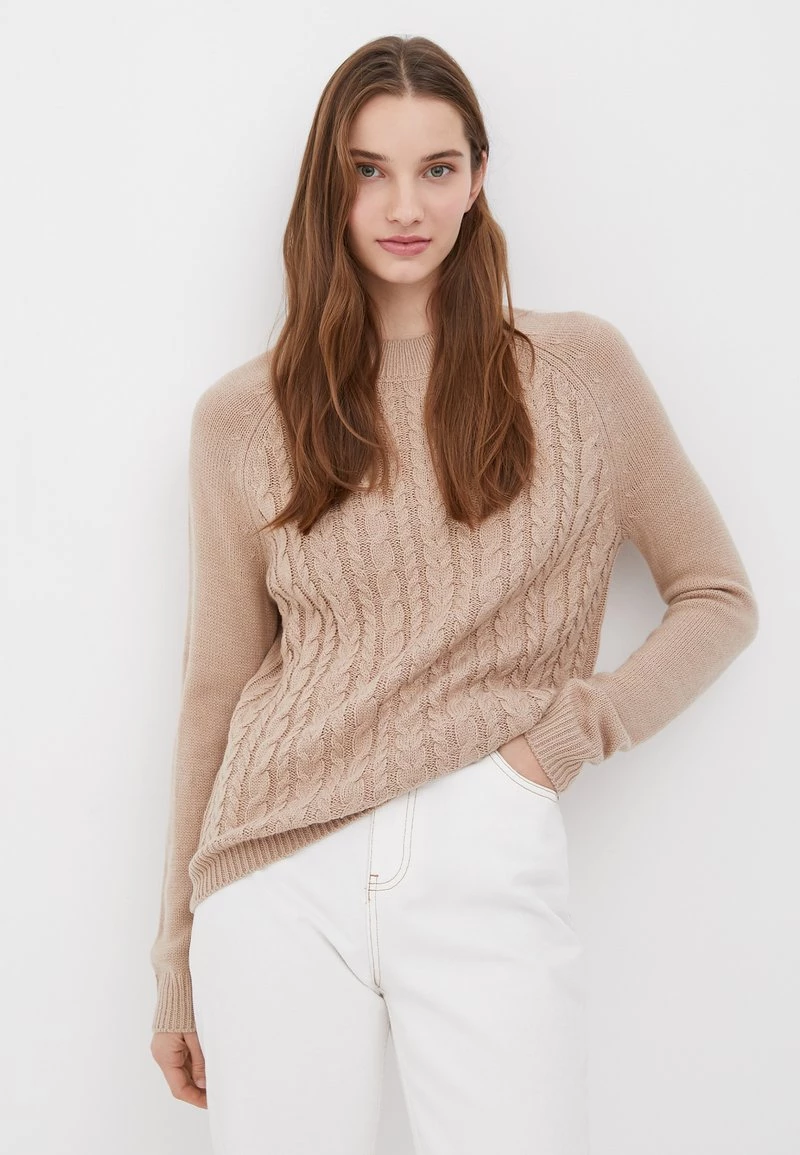 Finn Flare Damen Strickpullover - Beige 3 Finn Flare Damen Strickpullover - Beige