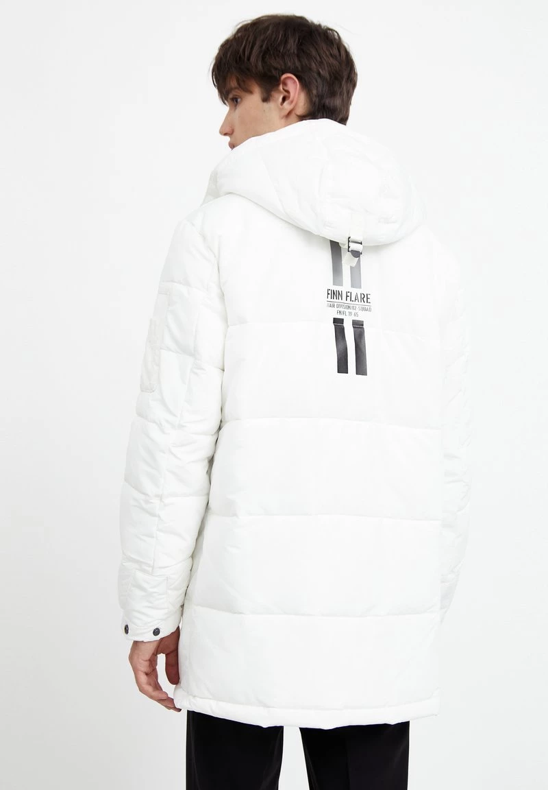 Finn Flare Herren Wintermantel - White 5 Finn Flare Herren Wintermantel - White – Bild 3