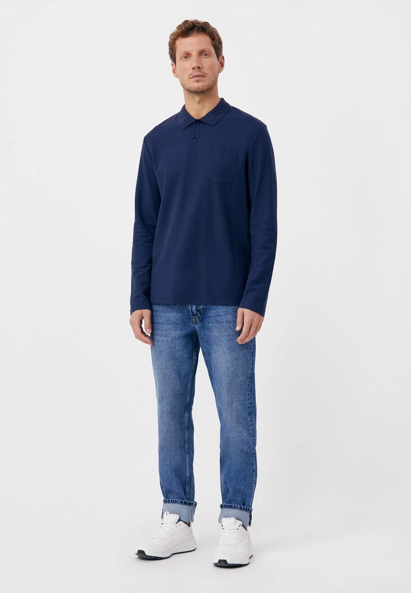 Finn Flare Herren Poloshirt - Blue 4 Finn Flare Herren Poloshirt - Blue – Bild 2