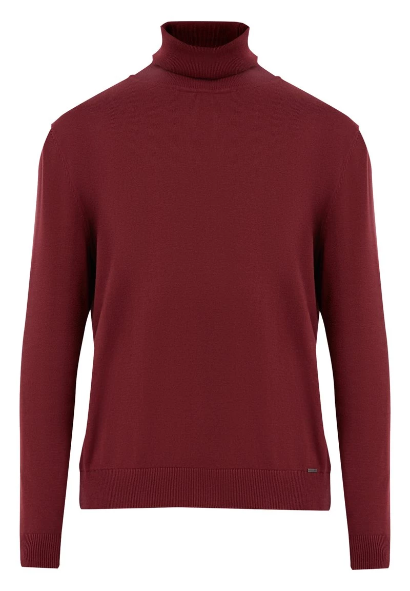 Finn Flare Herren Strickpullover - Dark Red 7 Finn Flare Herren Strickpullover - Dark Red – Bild 5