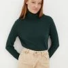 Finn Flare Damen Strickpullover - Dark Green -Finn Flare Verkaufsladen 89e744c2b0034c1d8170cc1a5956e9d7