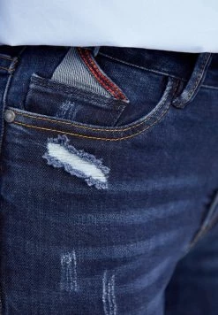 Finn Flare Damen Jeans Slim Fit - Dark Blue -Finn Flare Verkaufsladen 8a48bc4f6ba649858dce4f82004b38ca