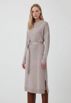 Finn Flare Damen Strickkleid - Beige -Finn Flare Verkaufsladen 8b19efa9c7724a5c9775046c1dd70099