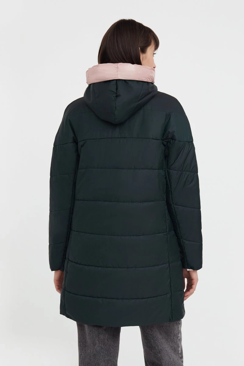 Finn Flare Damen Wintermantel - Dark Green 5 Finn Flare Damen Wintermantel - Dark Green – Bild 3