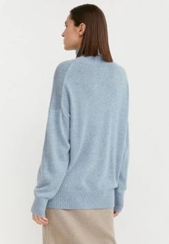 Finn Flare Damen Strickpullover - Light Blue -Finn Flare Verkaufsladen 8ba13745f3b4474b847788dfbc475bdb