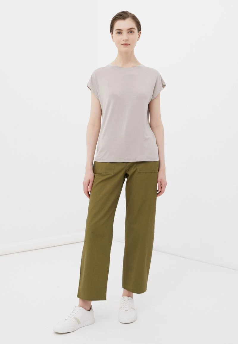 Finn Flare Damen T-Shirt Basic - Grey 3 Finn Flare Damen T-Shirt Basic - Grey