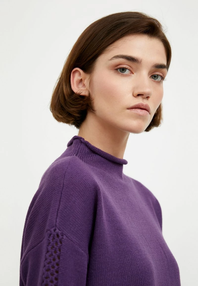 Finn Flare Damen Strickpullover - Violet 6 Finn Flare Damen Strickpullover - Violet – Bild 4