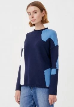 Finn Flare Strickpullover - Dark Blue | Damen -Finn Flare Verkaufsladen 8cfdbc6c00294ccd8cf75e75ee5fcfc9