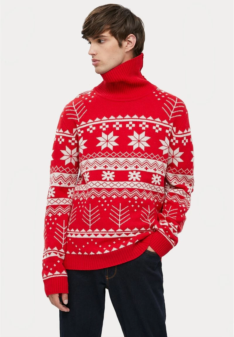 Finn Flare Strickpullover - Red | Herren 3 Finn Flare Strickpullover - Red | Herren