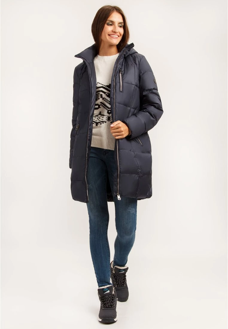 Finn Flare Damen MIT MODISCHER BRUSTTASCHE - Wintermantel - Cosmic Blue 4 Finn Flare Damen MIT MODISCHER BRUSTTASCHE - Wintermantel - Cosmic Blue – Bild 2