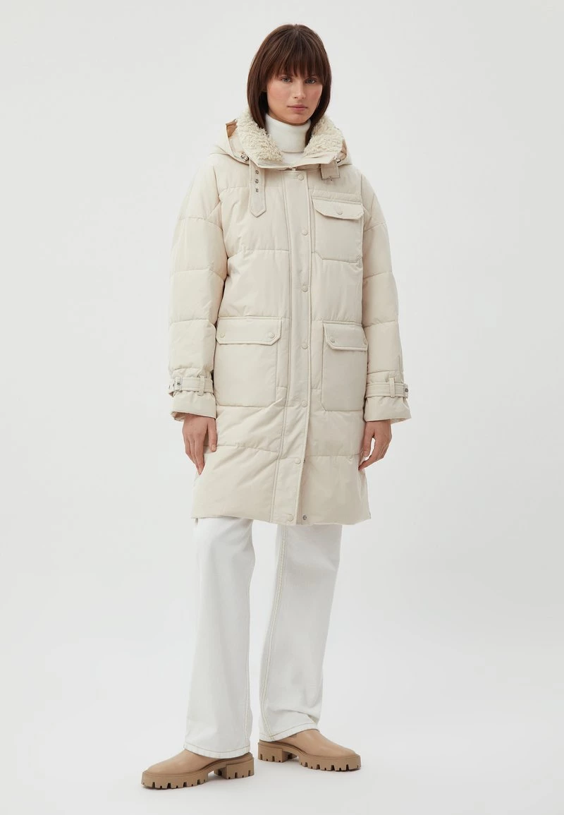 Finn Flare Damen Wintermantel - Beige 4 Finn Flare Damen Wintermantel - Beige – Bild 2