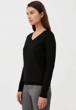 Finn Flare Damen Strickpullover - Black -Finn Flare Verkaufsladen 8e584f9ef366497eb54739e6feb26722