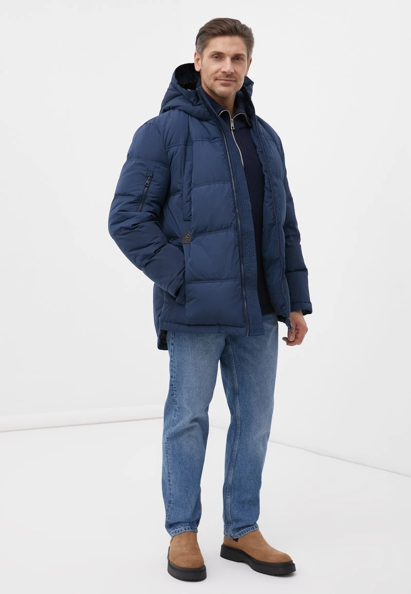 Finn Flare Herren Daunenjacke - Dark Blue 4 Finn Flare Herren Daunenjacke - Dark Blue – Bild 2