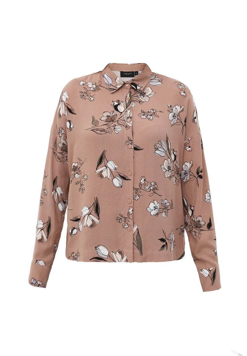 Finn Flare Damen Hemdbluse - Beige 8 Finn Flare Damen Hemdbluse - Beige – Bild 6