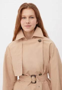 Finn Flare Damen Trenchcoat - Beige -Finn Flare Verkaufsladen 8eb68dd9a18244d2b23610634f9d9eaa