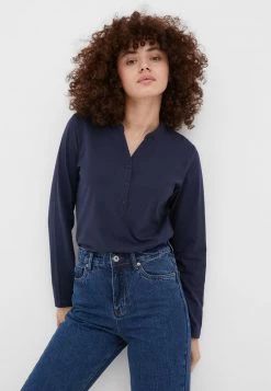 Finn Flare Damen Langarmshirt - Dark Blue