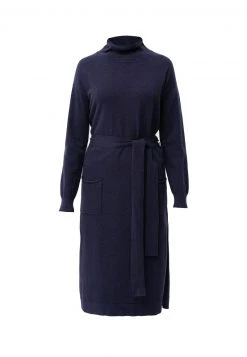 Finn Flare Damen Strickkleid - Dark Blue -Finn Flare Verkaufsladen 91c8f1afd86a4d49b9e4ba455e2cf7d3