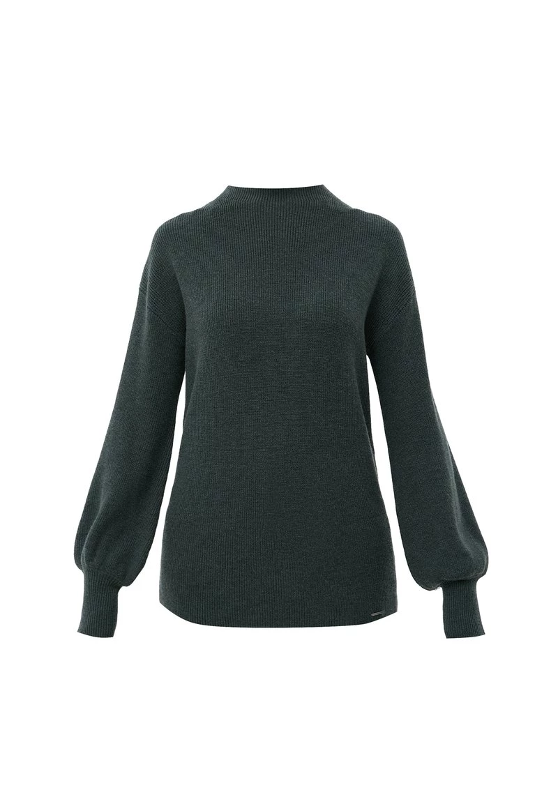 Finn Flare Damen Strickpullover - Dark Green 9 Finn Flare Damen Strickpullover - Dark Green – Bild 7