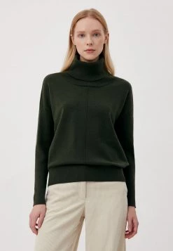 Damen FINN FLARE - Strickpullover - Dark Green